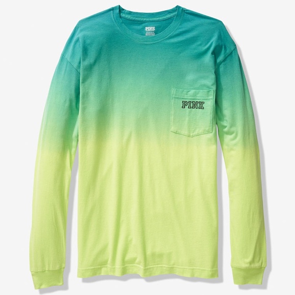 Victorias Secret Pink Long-Sleeve Campus Tee